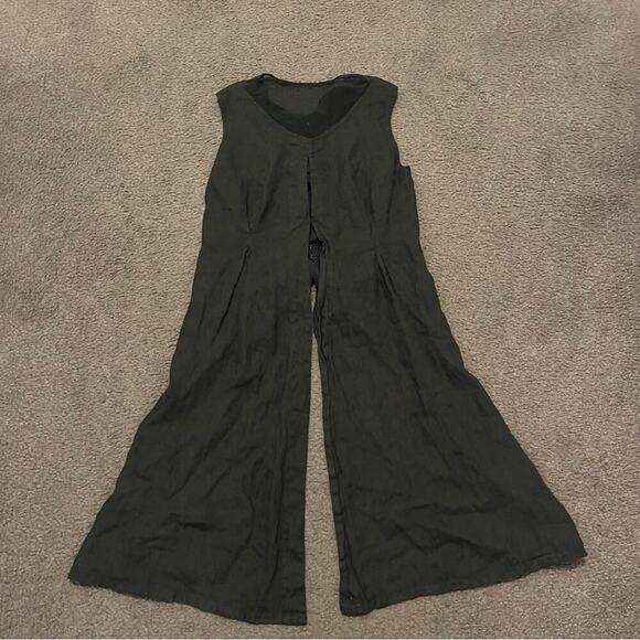 Industrial Euro Linen Hook & Eye Long Flowy Top - Picture 4 of 9